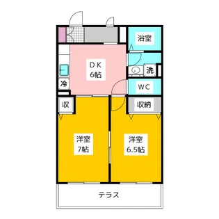トランキルタナカA【1階】の間取り