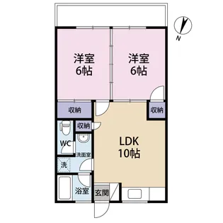 ゼニス南西【5階】の間取り