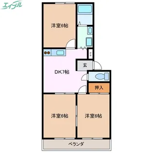 ルフランパレス【3階】の間取り