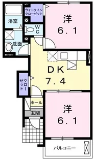 グラン・ジェルメ II【1階】の間取り