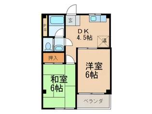 第一コーポ千代【3階】の間取り