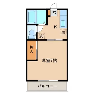 ハイツ路川II【2階】の間取り