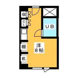 東カン名古屋キャステール【8階】の間取り