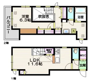 東京都豊島区南大塚1【マンション】の間取り