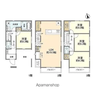 埼玉県川口市大字辻【一戸建】の間取り