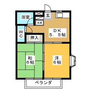 ユニティー武蔵野台【3階】の間取り
