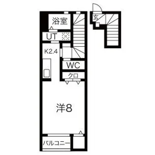 ALIVIO幸町II(アリビオ)【2階】の間取り