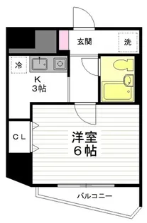 ウエストプラザ花京院【8階】の間取り