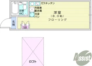 エクセルシャトータカハシ【2階】の間取り