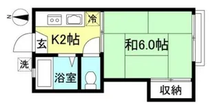パインハイツII【2階】の間取り