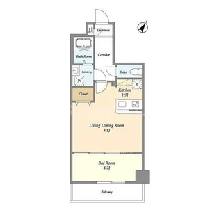 アルファコート常盤台3【1階】の間取り