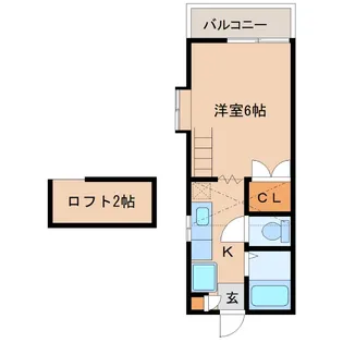 グリーンハイツKANOYA I【2階】の間取り