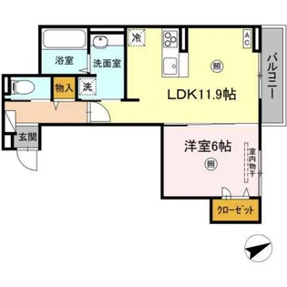 Premier矢賀【3階】の間取り