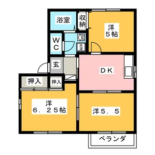 ヴェルドミール下田A棟【2階】の間取り