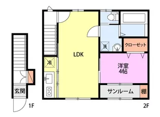 LOTUS三和【2階】の間取り