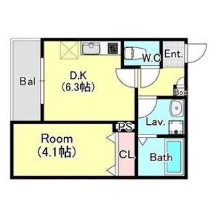 エステイトB西大宮【3階】の間取り