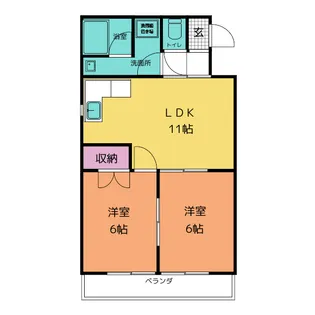 センチュリーハイツ【1階】の間取り
