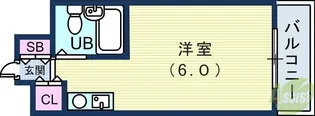 ネオハイツ三宮【6階】の間取り