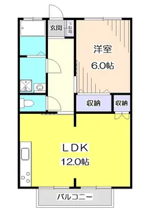 コーポ新井【1階】の間取り