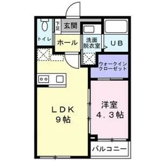 Baan大河原【1階】の間取り