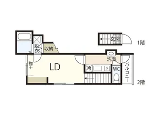 リバーノース大宮【2階】の間取り