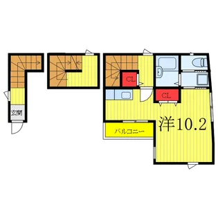 メイリリー鳩ヶ谷【3階】の間取り