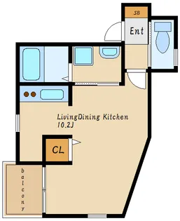 エターナルシー大久保【1階】の間取り