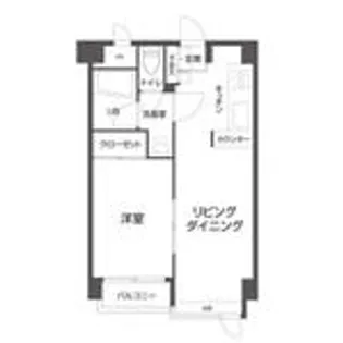 フラッツ100【9階】の間取り