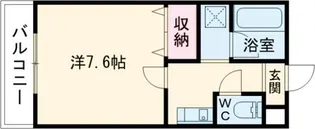 ウェルネス三界【4階】の間取り