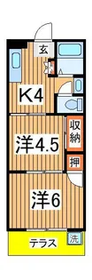 アビタシオン新柏【1階】の間取り