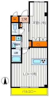 東京都日野市万願寺1【マンション】の間取り