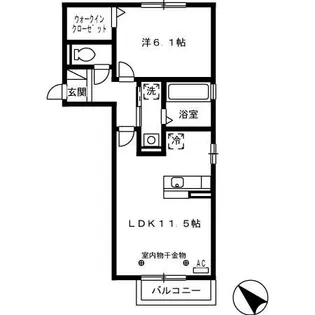 スパークルライフ【2階】の間取り
