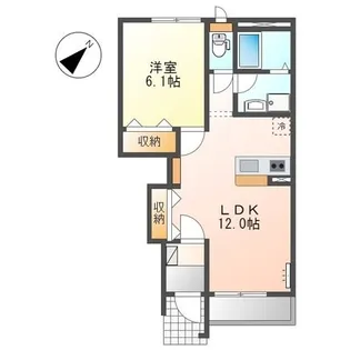 グラート・M【1階】の間取り