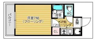 福岡県福岡市中央区那の津1【マンション】の間取り