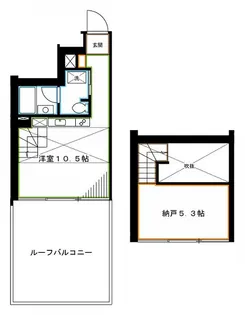 ラグゼナ東高円寺【4階】の間取り