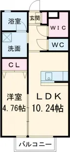 テラスコートさやか【2階】の間取り