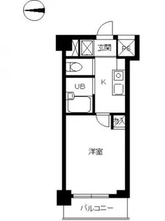 スカイコート新宿御苑前【3階】の間取り