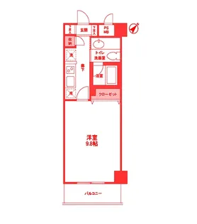 アンビエンテ横浜鴨居【2階】の間取り