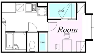 レオパレスさくら【2階】の間取り