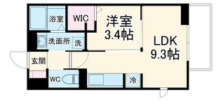 ジェンティーレ・トリヤマV【3階】の間取り
