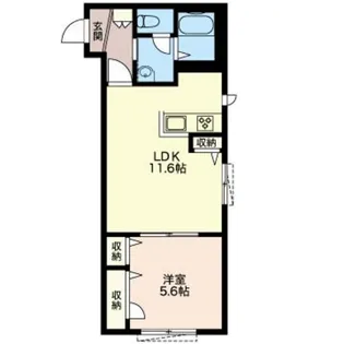 神奈川県平塚市夕陽ケ丘【マンション】の間取り
