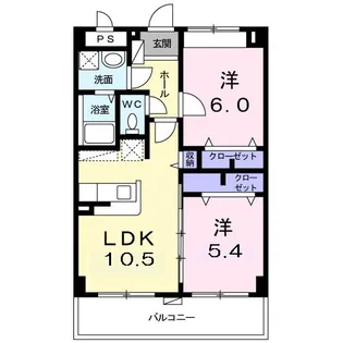 メゾン・シーサイド【3階】の間取り