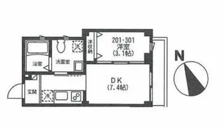 ラシーネ結【2階】の間取り