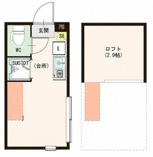 ハーモニーテラス久我山II【2階】の間取り