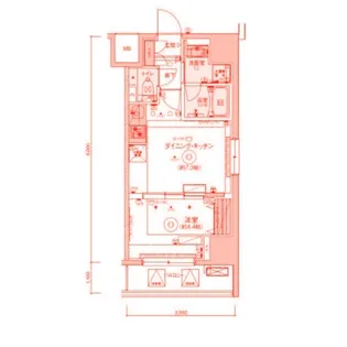 リヴシティ横濱関内弐番館【7階】の間取り