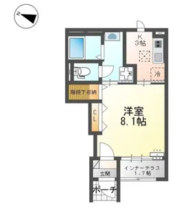 ソラーナ南蔵王【1階】の間取り