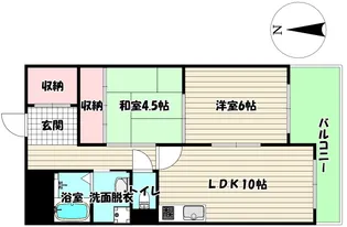 兵庫県尼崎市富松町1【マンション】の間取り