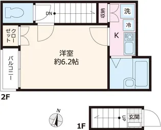 Glanz王子EAST【2階】の間取り
