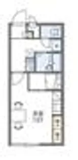 レオパレスローズメロー【1階】の間取り