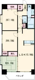 グランボア宇都宮アヴニール【5階】の間取り